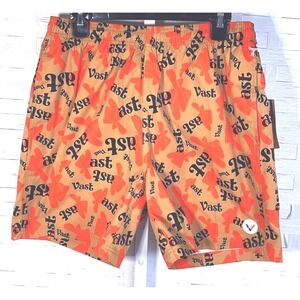 VAST  "Artist Volley Short" Elastic Waist Graphic Print Board Shorts Size M‎ NWT